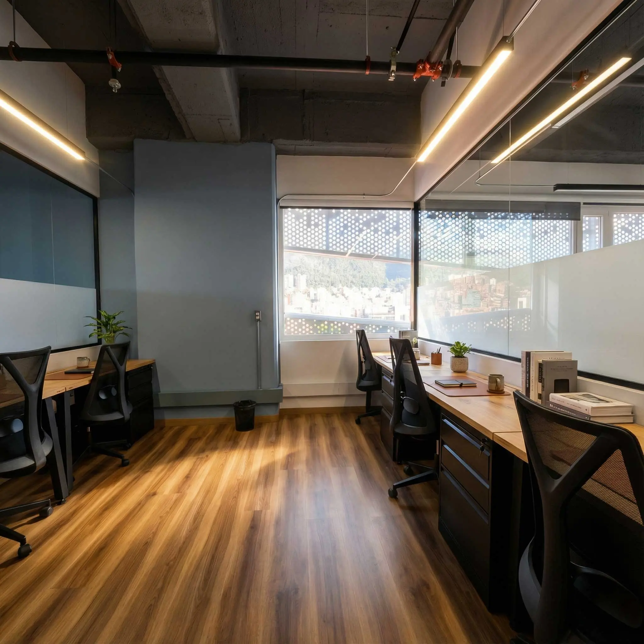 Puestos de Trabajo con Vista a la Ciudad