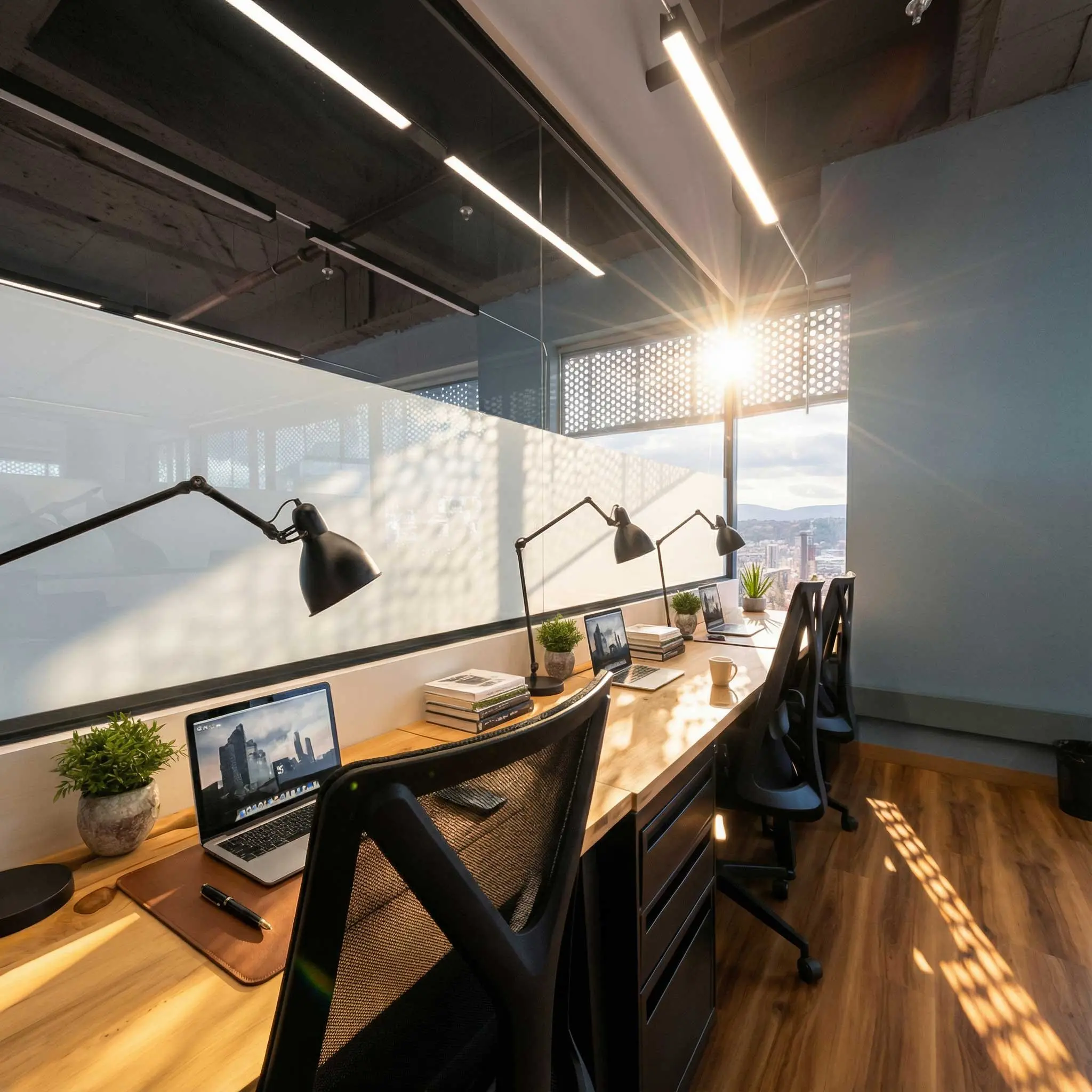 Área de Trabajo Junto a la Ventana
