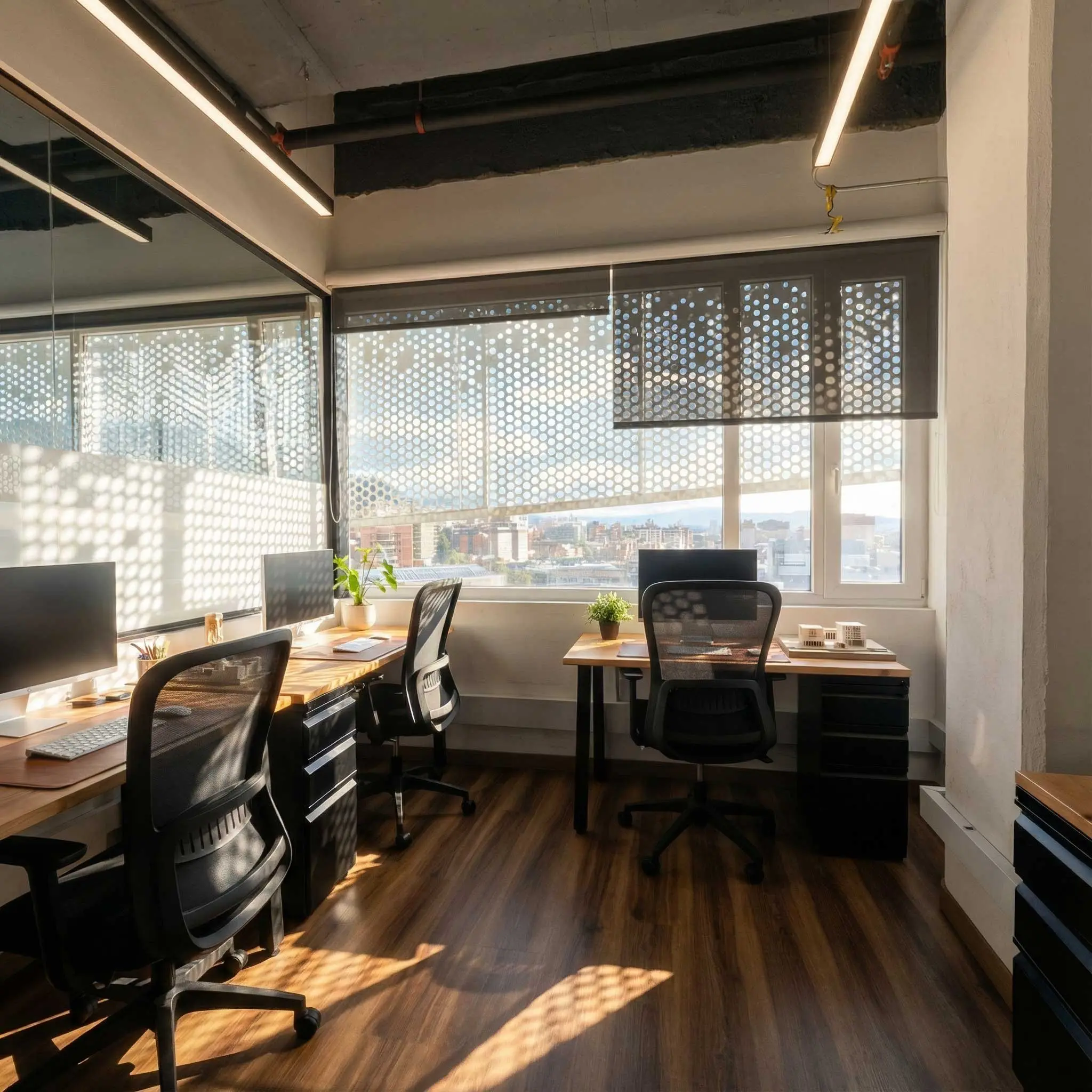 Puestos de Trabajo con Vista a la Ciudad